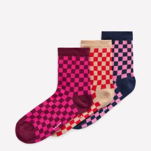 Checkerboard Socks-Multi