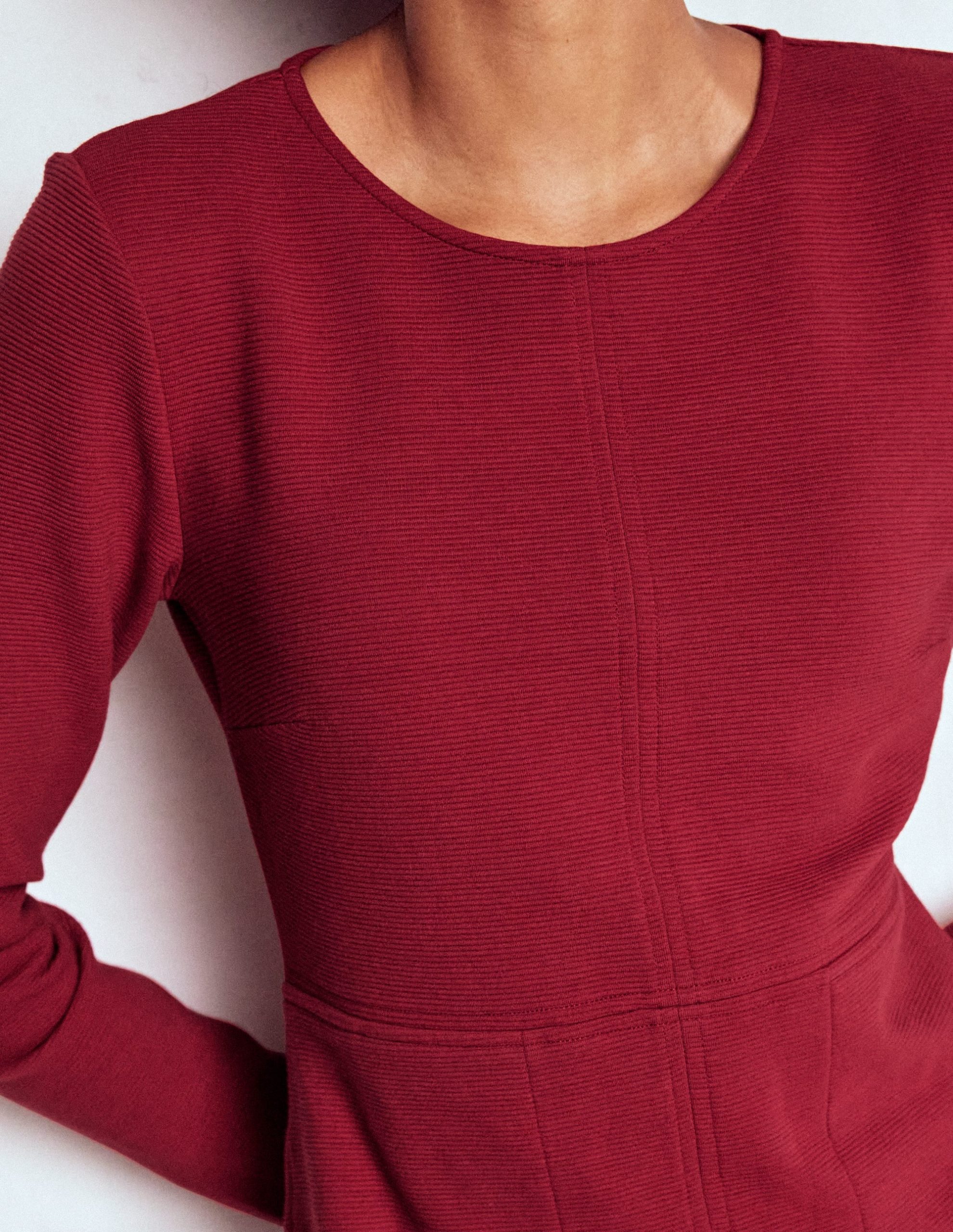 Cornelia Ottoman Dress-Red Liquorice - Image 3