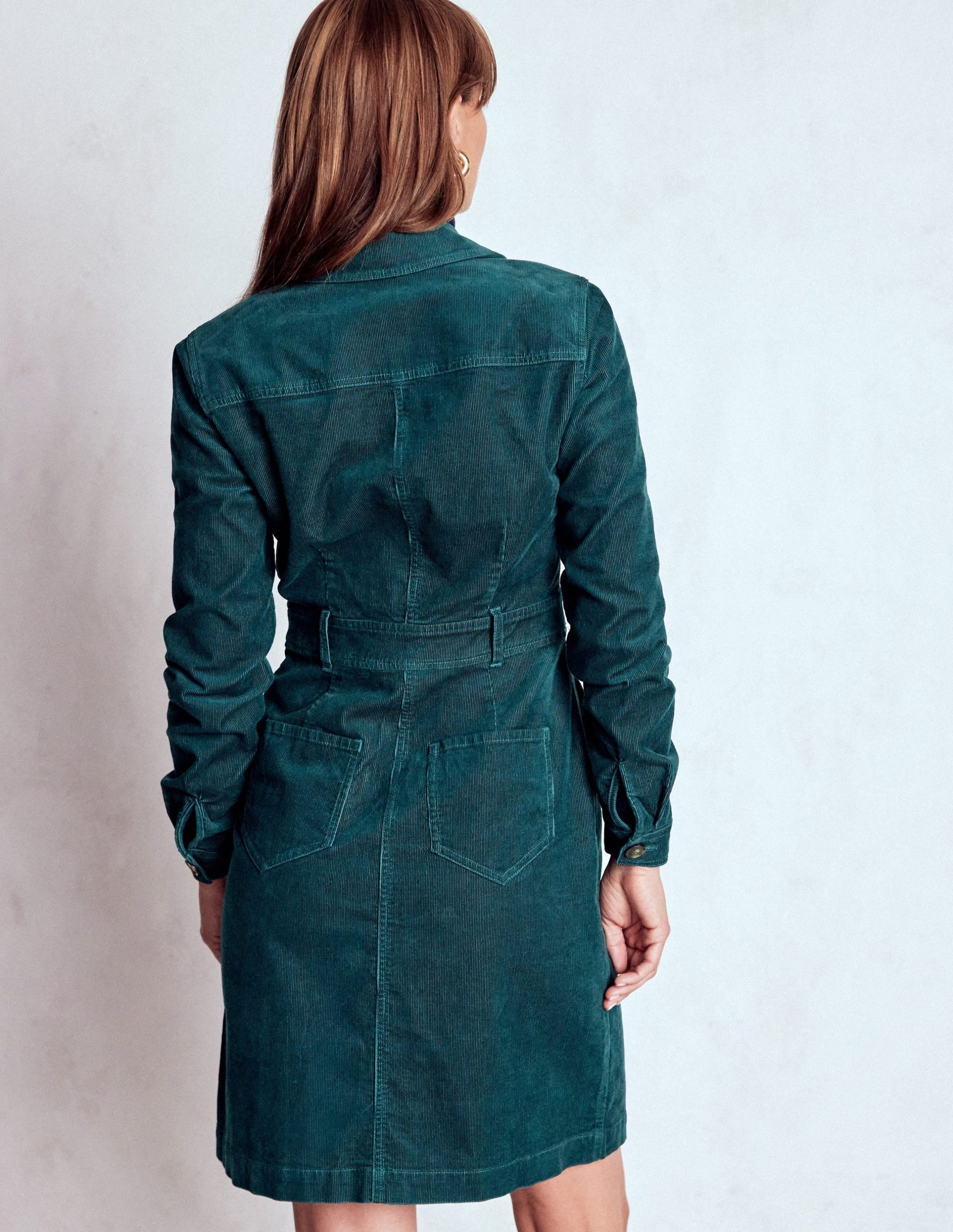 Amanda Cord Short Dress-Midnight Teal - Image 3