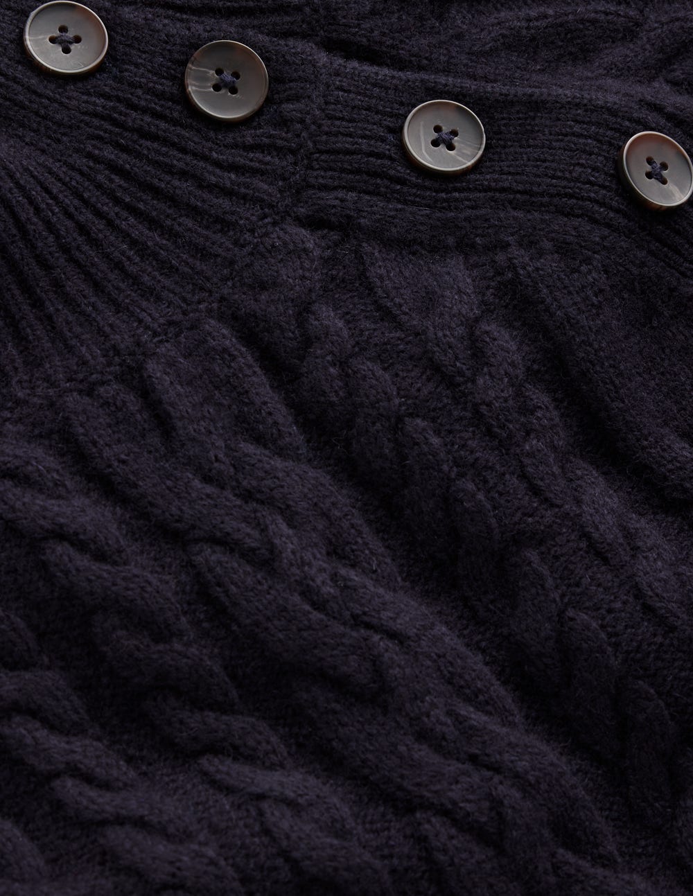 Amara Short Cable Dress-Navy - Image 6