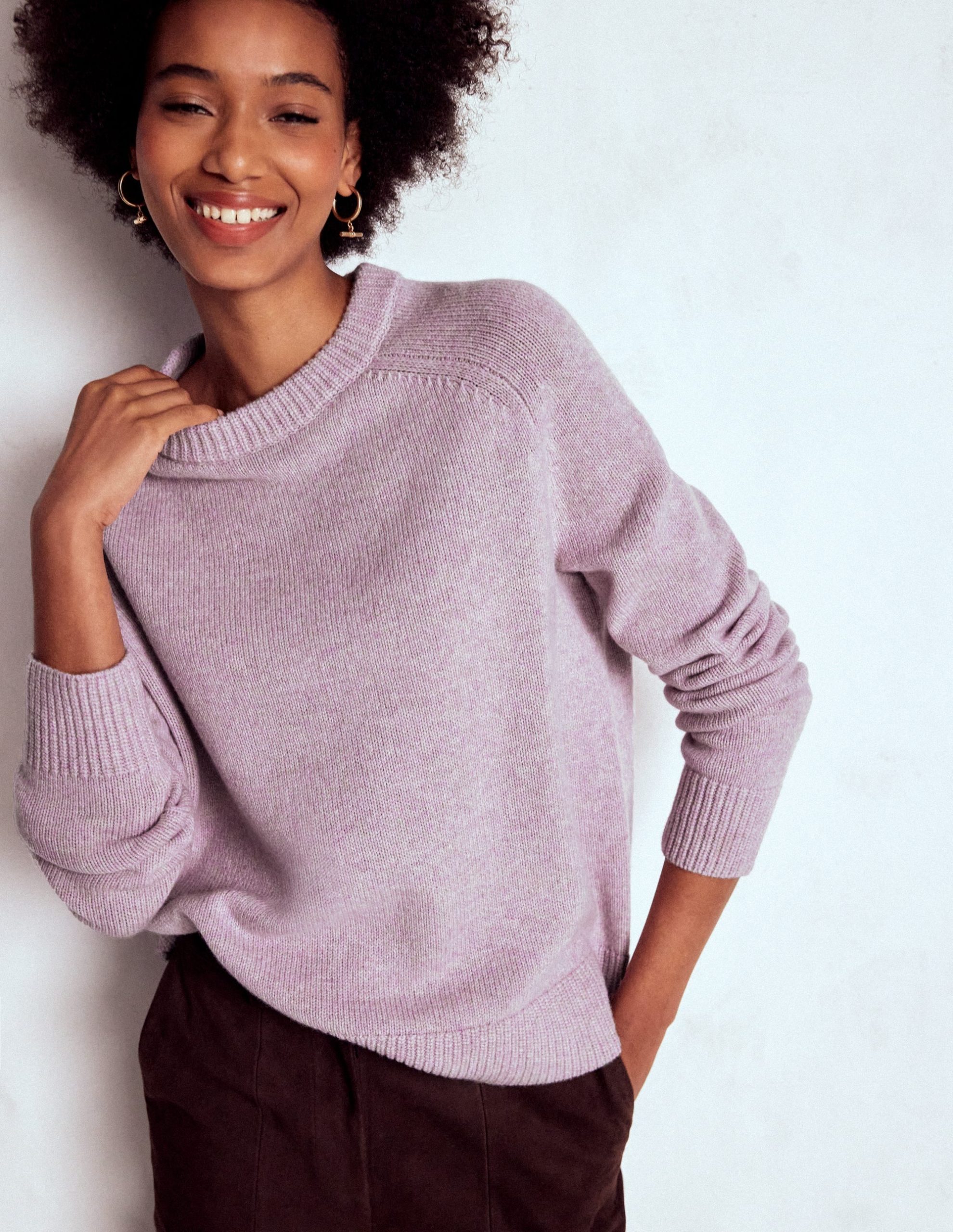 Marion Merino Sweater-Chalky Violet - Image 2