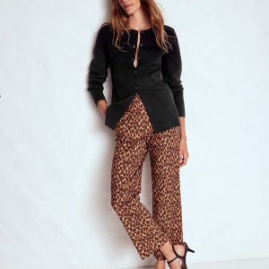 Joanna Fitted Knitted Jacket-Black