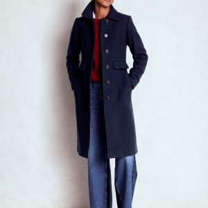 St Albans Coat-Navy