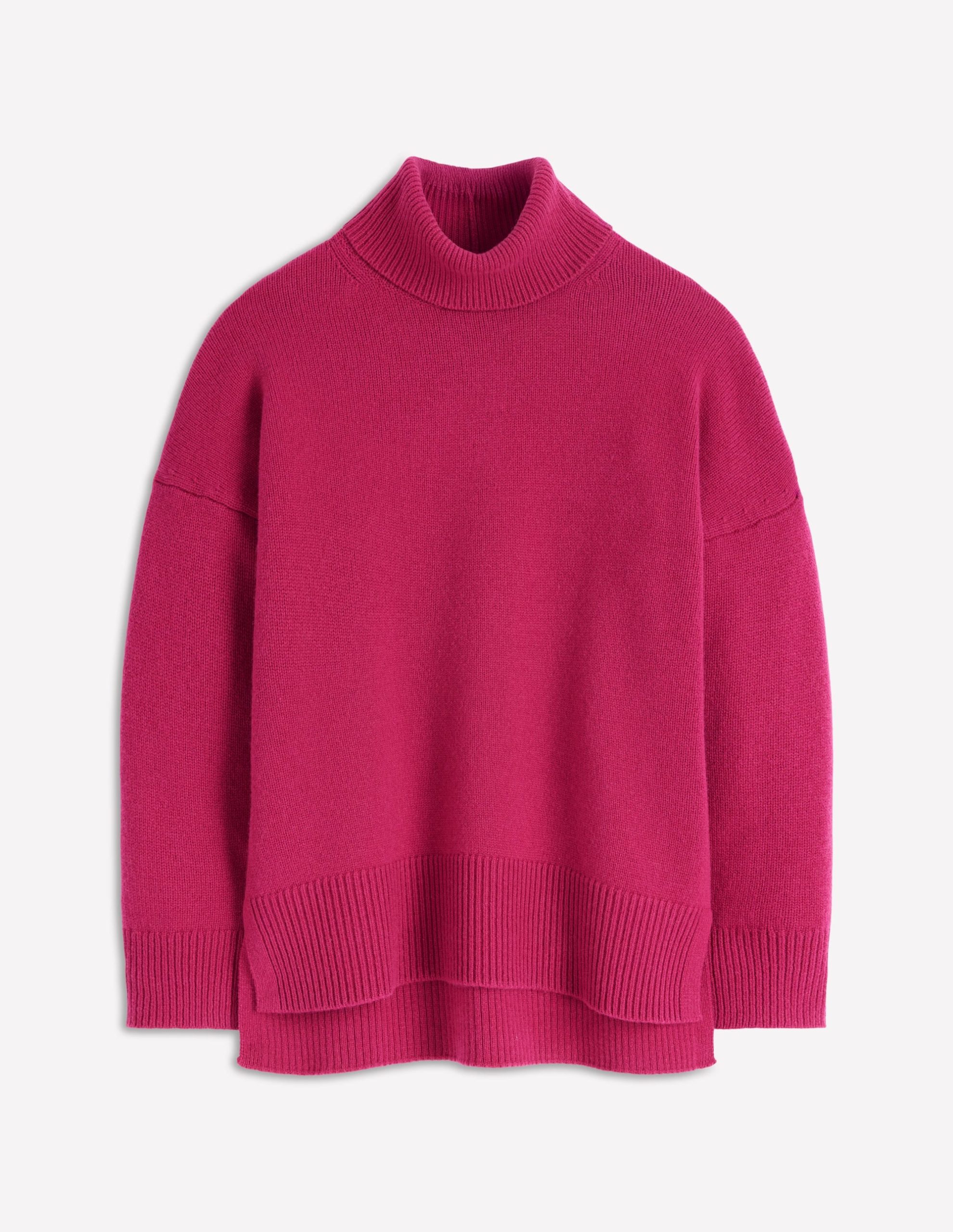 Polly Merino Roll Neck Sweater-Sorbet Pink - Image 7
