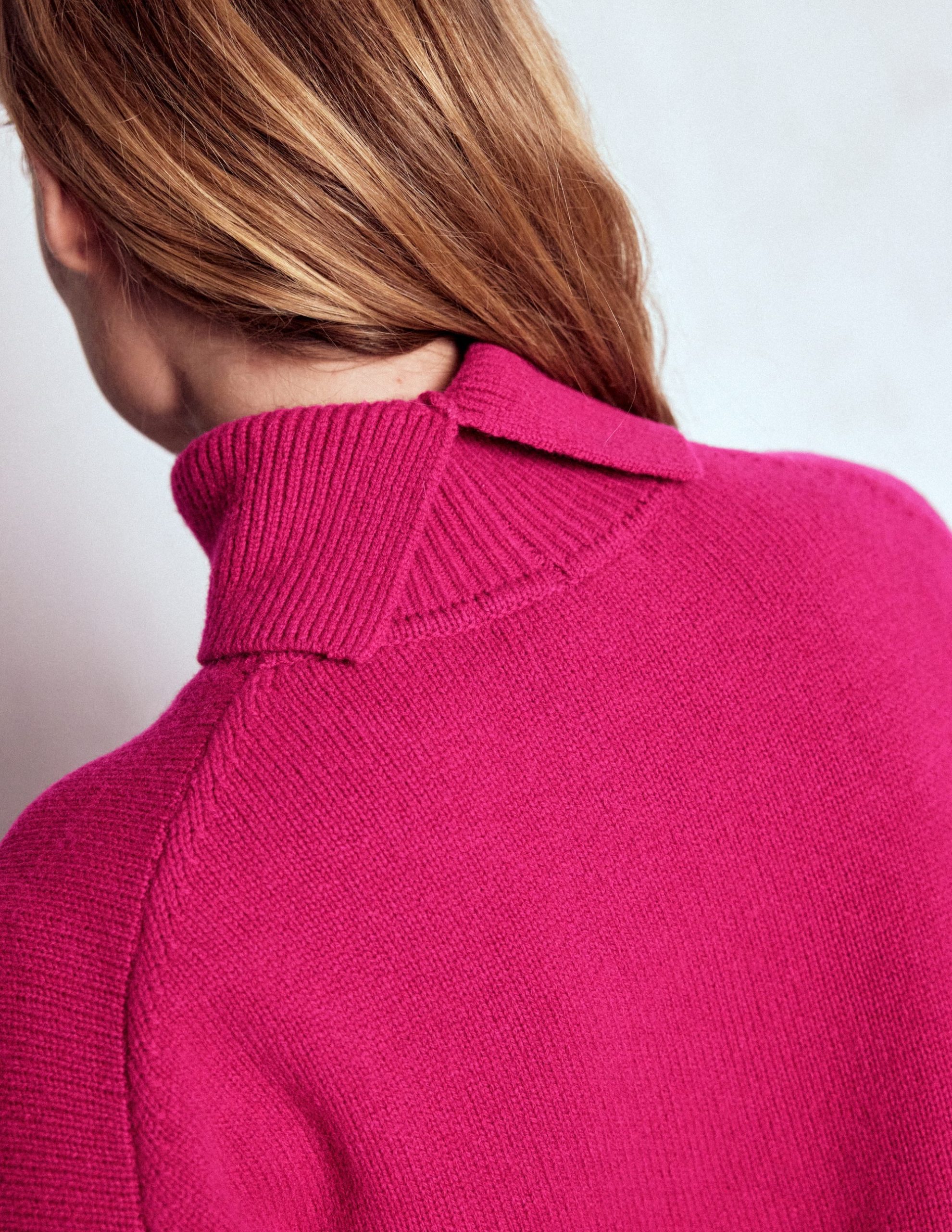 Polly Merino Roll Neck Sweater-Sorbet Pink - Image 6